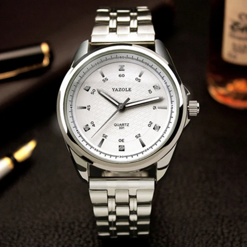 2020 Yazole мужские наручные часы топового бренда роскошные знаменитые Стальные