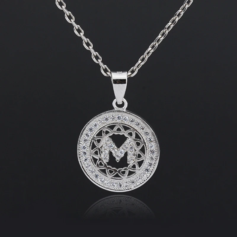 925 Sterling Silver Letter M Pendant Necklace With AAA+ Cubic Zircon Simple Elegant Design for Women Fashion Jewelry
925 Sterling Silver Letter M Pendant Necklace With AAA+ Cubic Zircon Simple Elegant Design for Women Fashion Jewelry