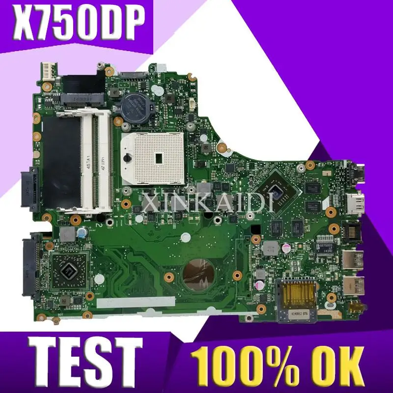 XinKaidi K550D X750DP Laptop motherboard for ASUS X750DP X550DP K550DP K550D X550D K550 X550 Test original mainboard
XinKaidi K550D X750DP Laptop motherboard for ASUS X750DP X550DP K550DP K550D X550D K550 X550 Test original mainboard