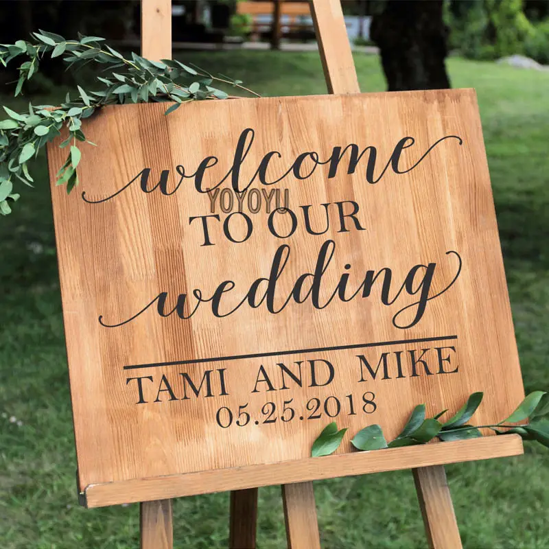 YOYOYU Welcome to Our Wedding Mural Simple Custom Wedding Name Date Sticker Wall Decal For Wood Chalkboard Mirrors Mural ZW398
YOYOYU Welcome to Our Wedding Mural Simple Custom Wedding Name Date Sticker Wall Decal For Wood Chalkboard Mirrors Mural ZW398