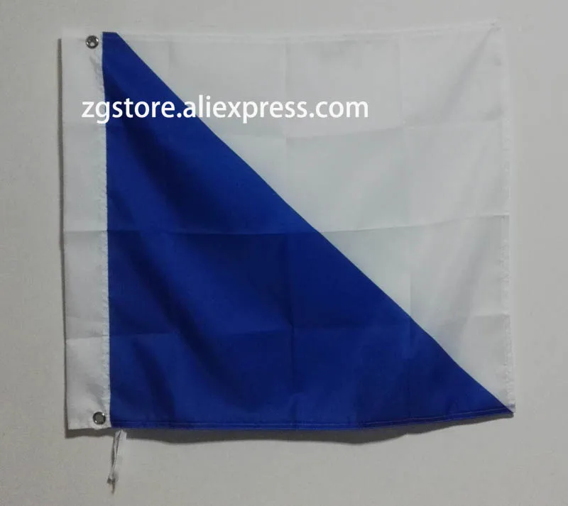 Switzerland Flag of Canton of Zurich Flag 3X3FT 90X90CM Banner brass metal holes