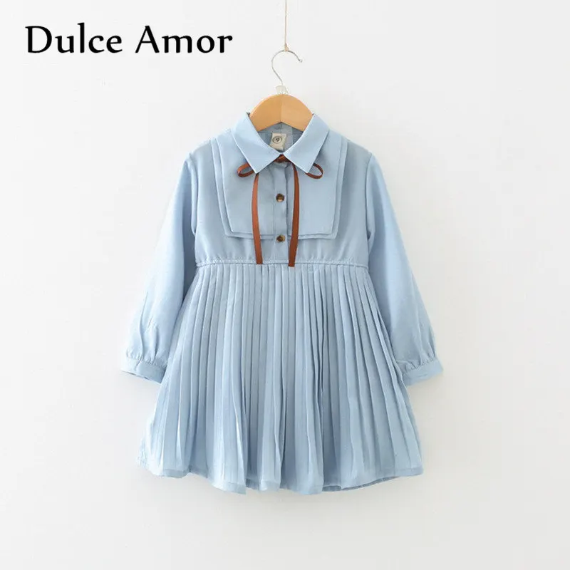 Платье для девочек Dulce Amor, новинка 2018 года, Осенние хлопковые шифоновые плиссированные детские платья с лацканами и завязками для колледжа д...
Платье для девочек Dulce Amor, новинка 2018 года, Осенние хлопковые шифоновые плиссированные детские платья с лацканами и завязками для колледжа д...