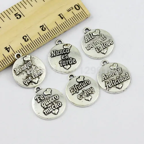50pcs/lot Zinc Alloy Silver Tone with Spanish Charm Pendant For Necklace DIY Jewelry Making Accessories 16x19mm (K01657)
50pcs/lot Zinc Alloy Silver Tone with Spanish Charm Pendant For Necklace DIY Jewelry Making Accessories 16x19mm (K01657)