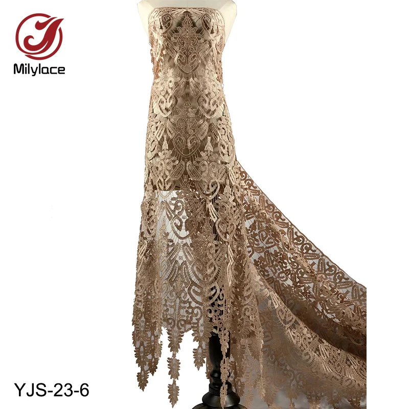 Latest african guipure lace fabric solid color design hot selling nigerian guipure lace fabric for dress YJS-23
Latest african guipure lace fabric solid color design hot selling nigerian guipure lace fabric for dress YJS-23