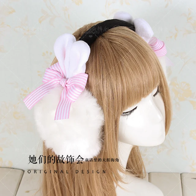 Princess sweet lolita Hairbands earmuffs ear package rabbit lovely soft sister ears The girl plush imitation rabbit hair GSH055
Princess sweet lolita Hairbands earmuffs ear package rabbit lovely soft sister ears The girl plush imitation rabbit hair GSH055