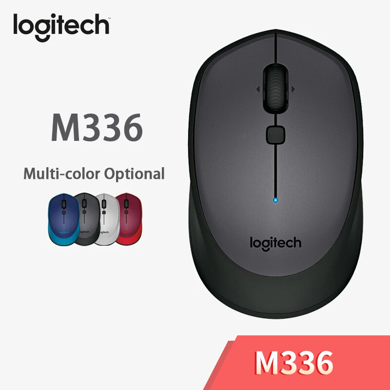 Мышь Logitech M336 Беспроводная оптическая 1000 DPI с симметричным дизайном|Мыши| |