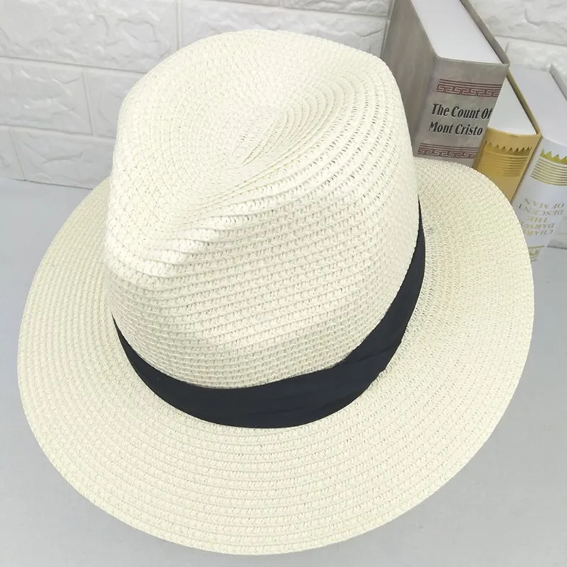Summer Hat Men's Straw Sun Shade Beach Cool Breathable Hats Lovers Jazz Fashion Female Sun Protection Holiday Visor Caps H156
Summer Hat Men's Straw Sun Shade Beach Cool Breathable Hats Lovers Jazz Fashion Female Sun Protection Holiday Visor Caps H156