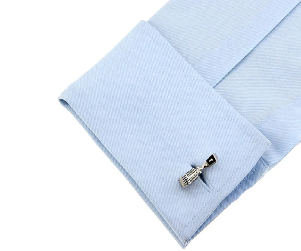Microphone metal shape cufflinks French shirt sleeves nail French button Men and women Anniversary gift Wedding cuffs
Microphone metal shape cufflinks French shirt sleeves nail French button Men and women Anniversary gift Wedding cuffs