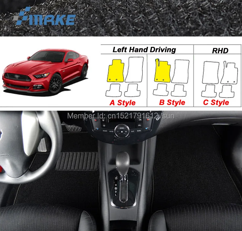 smRKE For Ford Mustang 2015-2017 Car Floor Mats Carpets Customized Antiskid Hydrophil Fiber Front & Rear Full Set LHD RHD
smRKE For Ford Mustang 2015-2017 Car Floor Mats Carpets Customized Antiskid Hydrophil Fiber Front & Rear Full Set LHD RHD