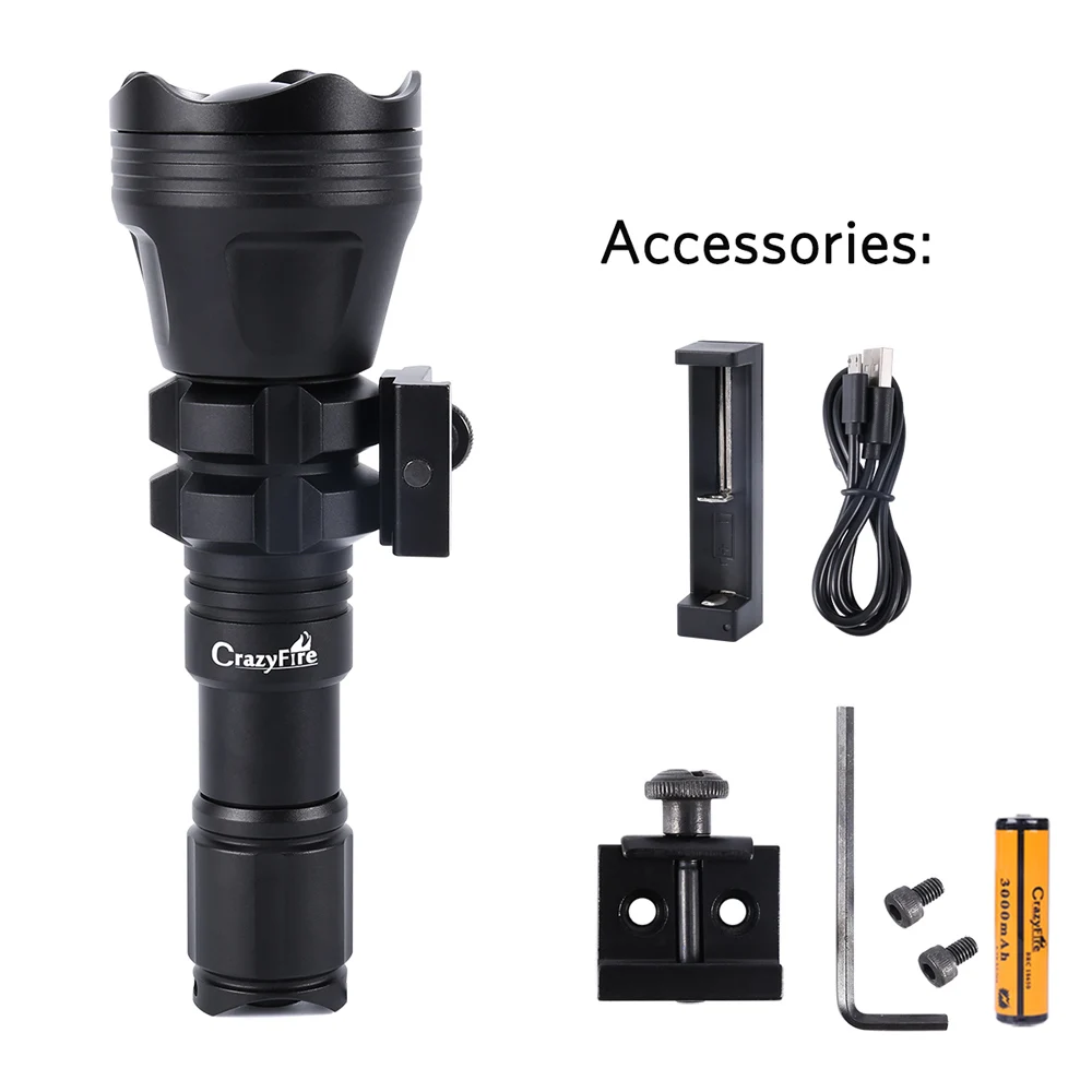 Waterproof 480M Long Distance 1/5 Mode Torches Led Flashlight Zoom Lamp for Tactical Flashlight Hunting Green Rifle Light
Waterproof 480M Long Distance 1/5 Mode Torches Led Flashlight Zoom Lamp for Tactical Flashlight Hunting Green Rifle Light