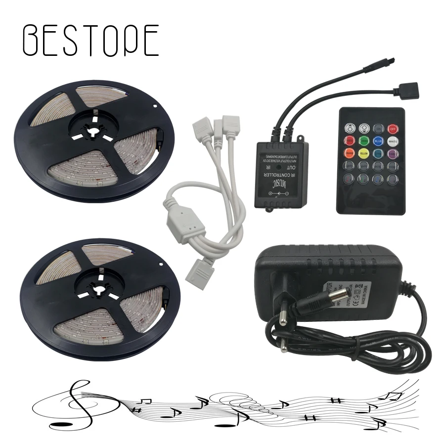 Светодиодная лента BESTOPE 2835 RGB, водонепроницаемая или неводонепроницаемая, 5 м, 12 В постоянного тока, светодиодные светильник ты, гибкая неоно...
Светодиодная лента BESTOPE 2835 RGB, водонепроницаемая или неводонепроницаемая, 5 м, 12 В постоянного тока, светодиодные светильник ты, гибкая неоно...