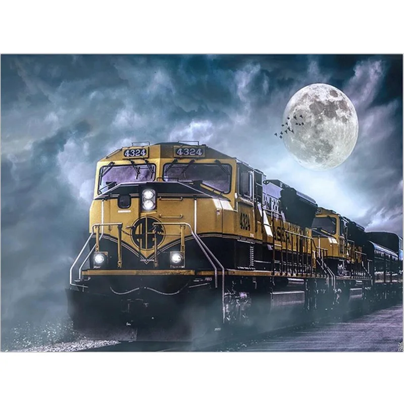 5D Diy Diamond Painting Cartoon Moon Train Cross Stitch Home Decor Full Rhinestones Mosaic Inlay Diamond Embroidery Handcraft
5D Diy Diamond Painting Cartoon Moon Train Cross Stitch Home Decor Full Rhinestones Mosaic Inlay Diamond Embroidery Handcraft