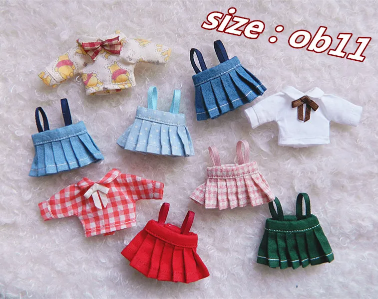 Free shipping 1Pcs Long-Sleeve Shirt / Overalls for OB11, 1/12BJD, Obitsu 11 Doll Skirt Clothes Accessories
Free shipping 1Pcs Long-Sleeve Shirt / Overalls for OB11, 1/12BJD, Obitsu 11 Doll Skirt Clothes Accessories