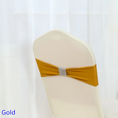 Colour Gold Tie Bands Lycra Sash Chair Sash Bow Tie Ribbon For Wedding Party Banquet Decoration For Sale With Shiny Belt
Colour Gold Tie Bands Lycra Sash Chair Sash Bow Tie Ribbon For Wedding Party Banquet Decoration For Sale With Shiny Belt