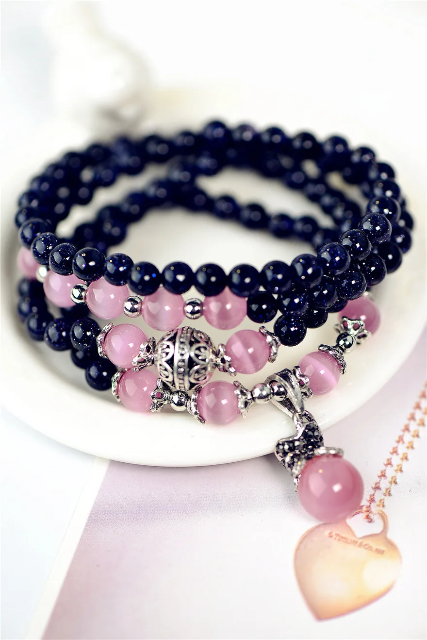 New Natural Blue Sand Stone Beaded Bracelets With Gourd Accessories Fashion Beaded Jewelry For Woman Gift Drop Shipping
New Natural Blue Sand Stone Beaded Bracelets With Gourd Accessories Fashion Beaded Jewelry For Woman Gift Drop Shipping