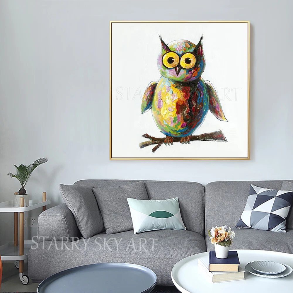 Cheap Price Artist Hand-painted High Quality Funny Animal Owl Oil Painting on Canvas Lovely Animal Big Eyes Owl Oil Painting
Cheap Price Artist Hand-painted High Quality Funny Animal Owl Oil Painting on Canvas Lovely Animal Big Eyes Owl Oil Painting