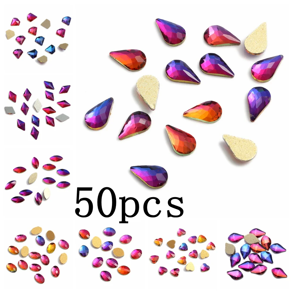 Nail Strass 50pcs Blue Rainbow For Nail Art Decorations Flatback Nail Stickers DIY Craft Art Charm Stones
Nail Strass 50pcs Blue Rainbow For Nail Art Decorations Flatback Nail Stickers DIY Craft Art Charm Stones