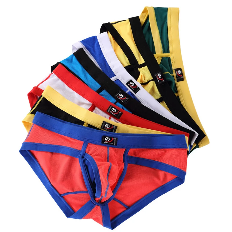 Male fashion cotton panties briefs mesh sexy men underwear Breathable double edging briefs ropa interior hombre
Male fashion cotton panties briefs mesh sexy men underwear Breathable double edging briefs ropa interior hombre