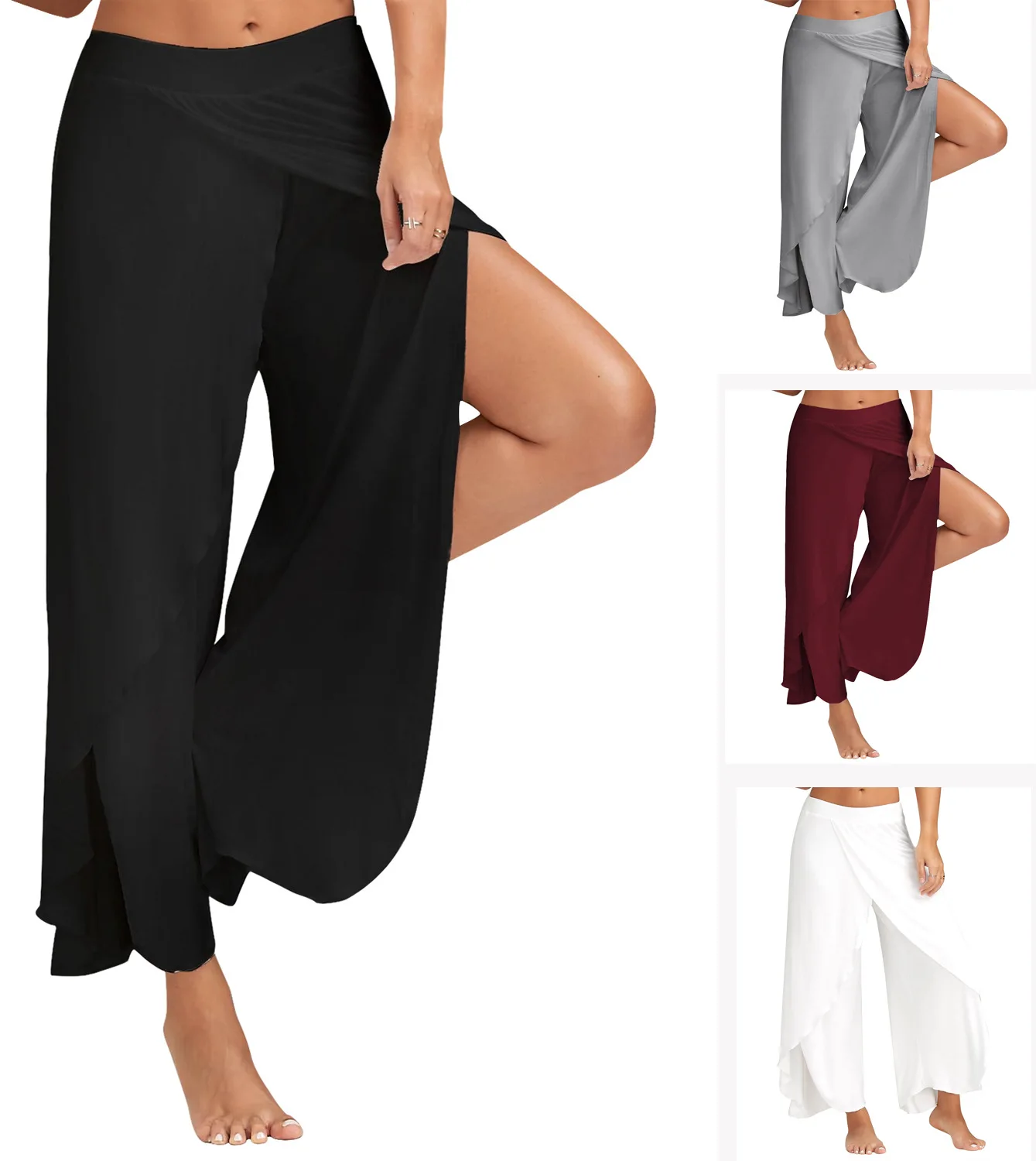 MAYFULL new fashion quality plus size M-2XLwomen sexy summer wide leg pants lady solid black white red grey pants panties
MAYFULL new fashion quality plus size M-2XLwomen sexy summer wide leg pants lady solid black white red grey pants panties