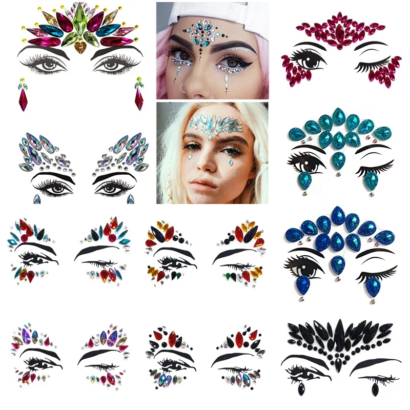 Temporary Rhinestone Glitter Tattoo Stickers Resin Face Jewels Gems Festival Party Makeup Body Jewels Flash Face Crystal Sticker
Temporary Rhinestone Glitter Tattoo Stickers Resin Face Jewels Gems Festival Party Makeup Body Jewels Flash Face Crystal Sticker