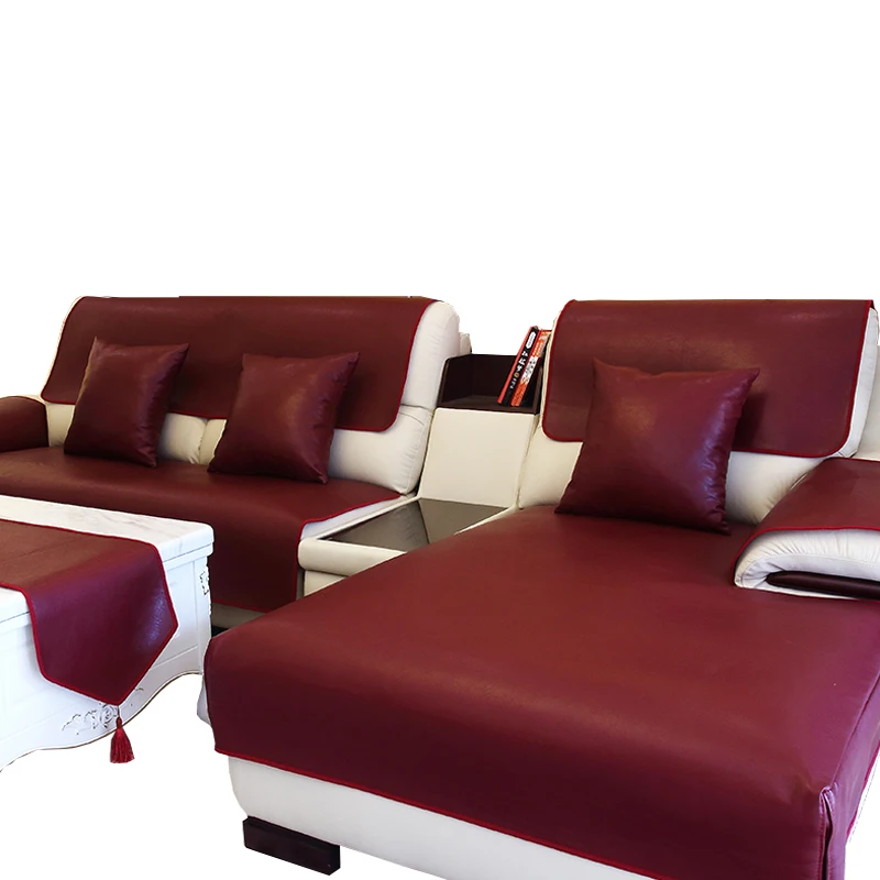 Non-slip washed leather sofa cushion Four seasons universal no-clean waterproof royal sofa cover universal Full cover sofa towel