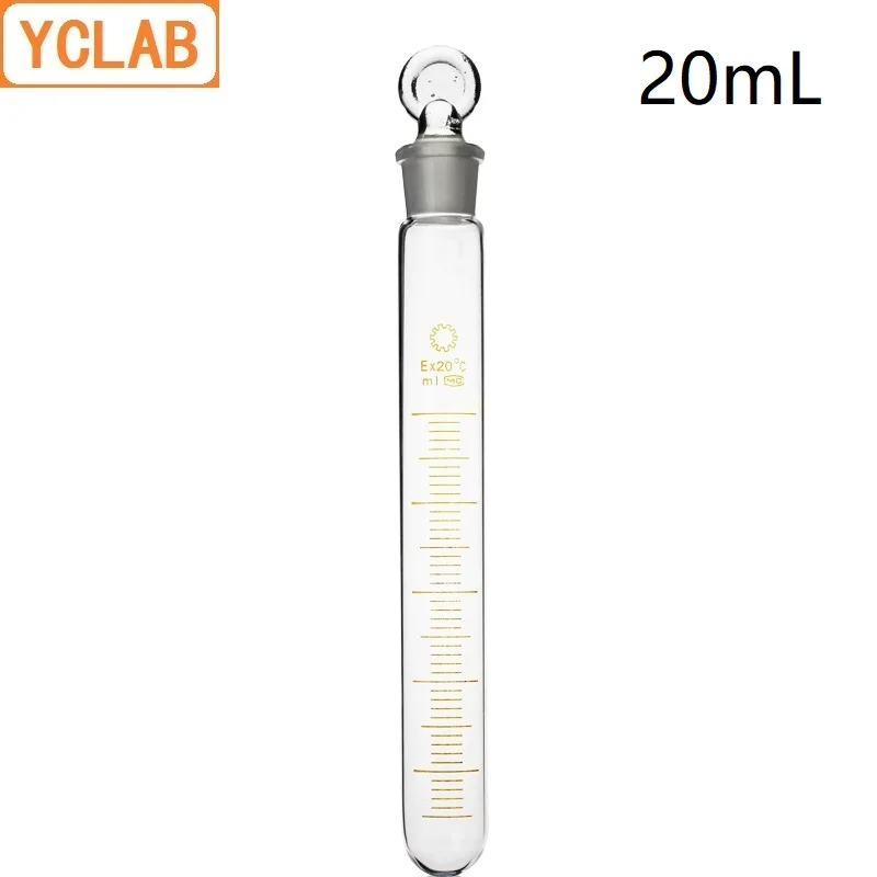 YCLAB 20mL Glass Test Tube with Graduation and Glass Stopper High Temperature Acid Alkali Resistance Laboratory Equipment
YCLAB 20mL Glass Test Tube with Graduation and Glass Stopper High Temperature Acid Alkali Resistance Laboratory Equipment