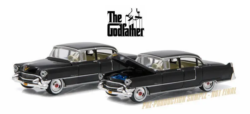 Зеленый светильник 1:64 1955 CADI LLAC игрушечный автомобиль из гибкого сплава игрушки
