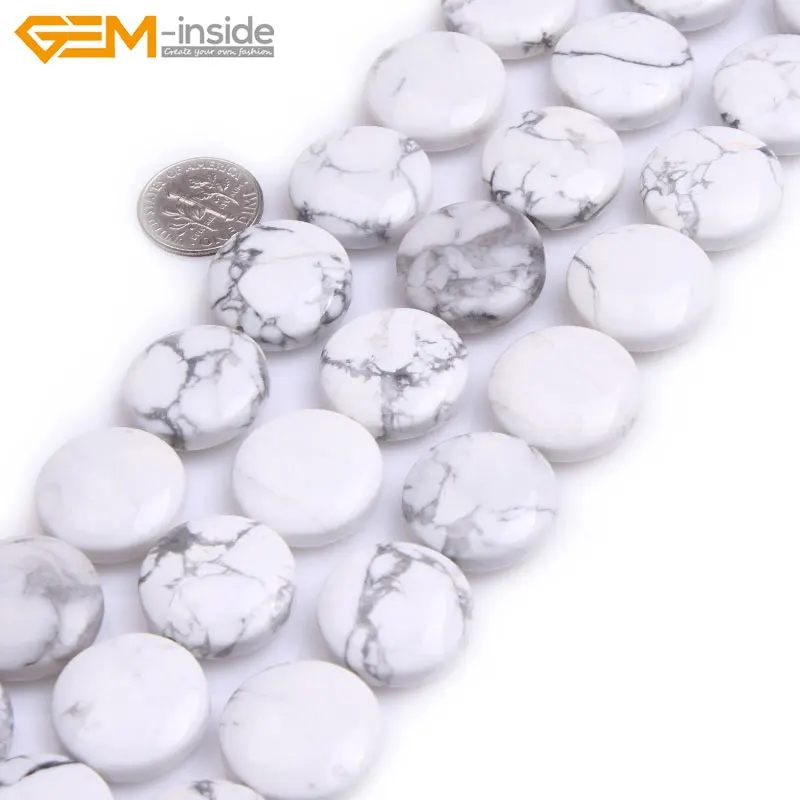 Coin Howlite Beads For Jewelry Making 20mm 15inches DIY Jewellery Free Shipping Wholesale Gem-inside
Coin Howlite Beads For Jewelry Making 20mm 15inches DIY Jewellery Free Shipping Wholesale Gem-inside