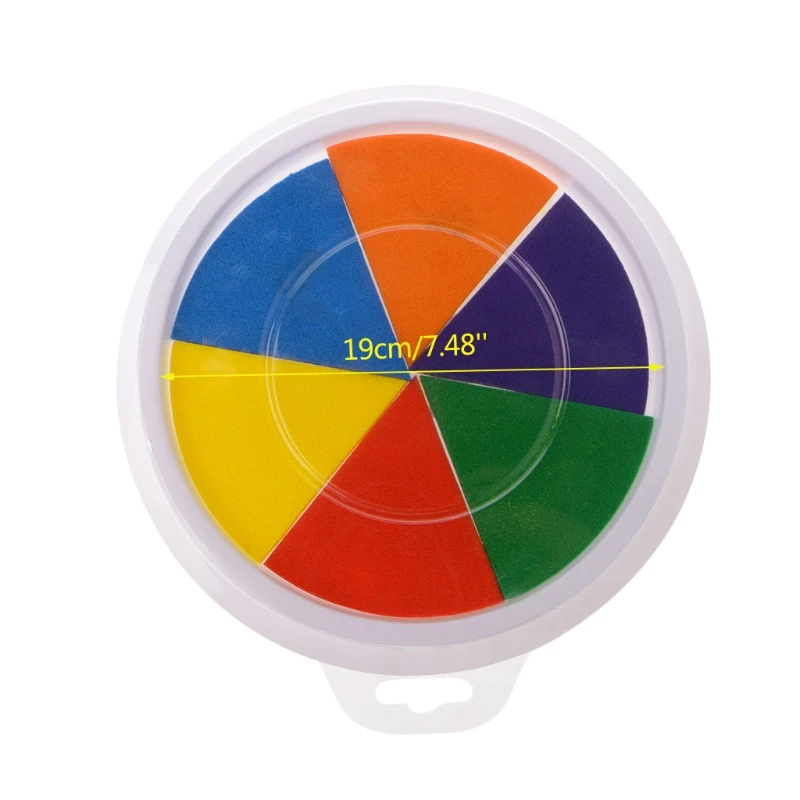 NEW 6 Colors Ink Pad Stamp DIY Finger Painting Craft Cardmaking Large Round For Kids Learning Education Drawing Toys
NEW 6 Colors Ink Pad Stamp DIY Finger Painting Craft Cardmaking Large Round For Kids Learning Education Drawing Toys
