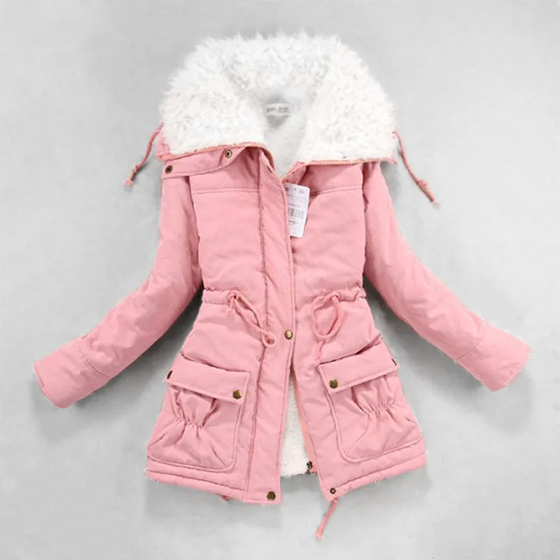 2019 Women Autumn Winter Coat Slim Plus Size Outwear Medium-Long Wadded Jacket Cotton Fleece Warm Yellow Parkas;kaban bayan
2019 Women Autumn Winter Coat Slim Plus Size Outwear Medium-Long Wadded Jacket Cotton Fleece Warm Yellow Parkas;kaban bayan
