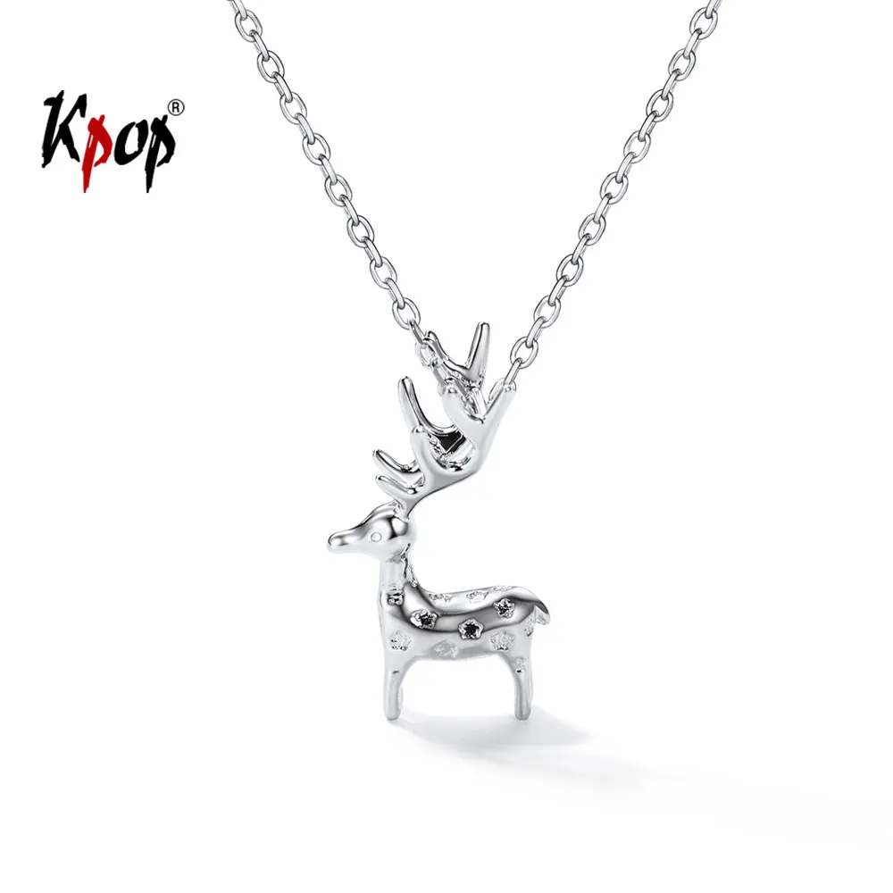 Kpop 925 Sterling Silver Sika Deer Necklace Animal Jewelry Wedding Bridal Gifts Dainty Pendant Necklace Women P6307
Kpop 925 Sterling Silver Sika Deer Necklace Animal Jewelry Wedding Bridal Gifts Dainty Pendant Necklace Women P6307