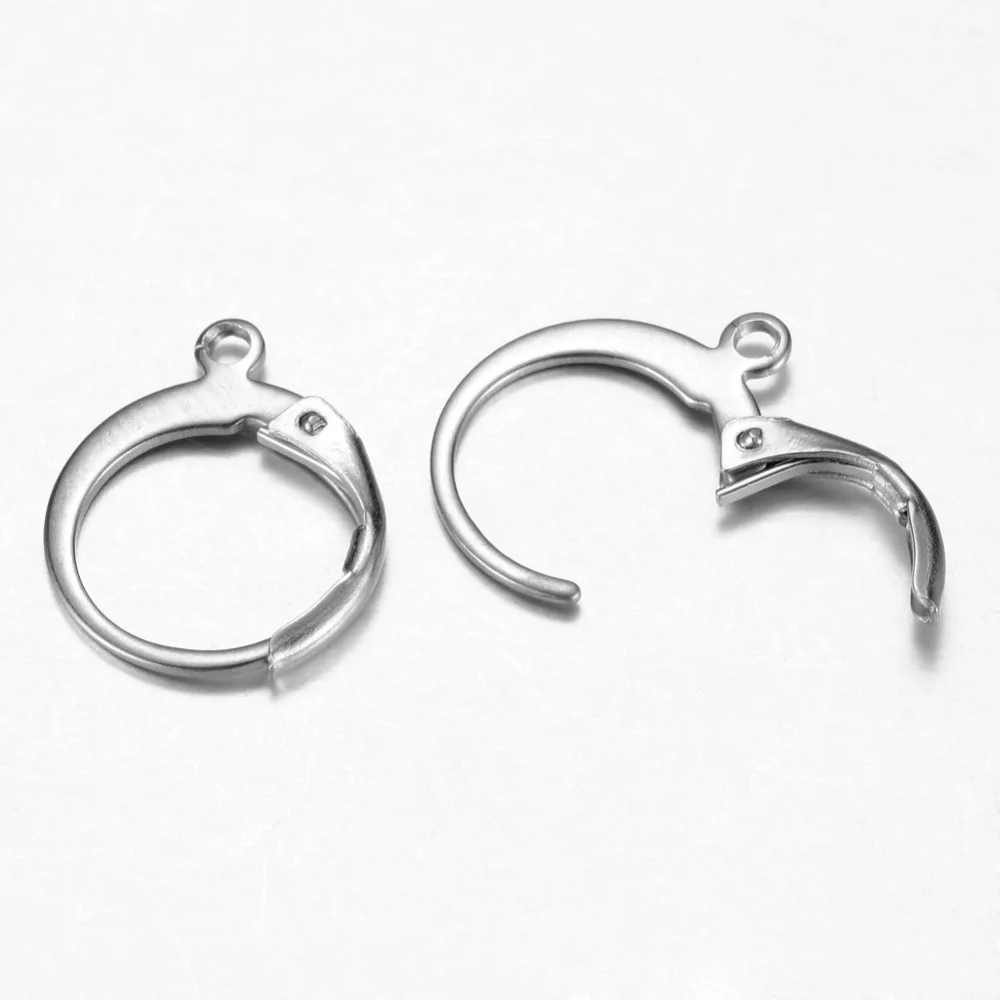 PandaHall 20pcs 304 Stainless Steel Leverback Earring Findings Metal Jewelry Findings 15x12x2mm
PandaHall 20pcs 304 Stainless Steel Leverback Earring Findings Metal Jewelry Findings 15x12x2mm