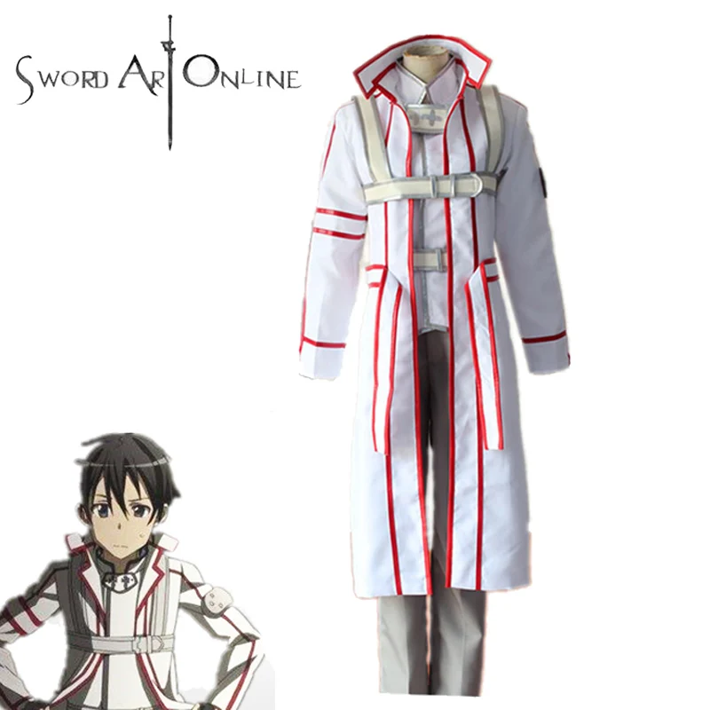 Японский аниме SAO Sword Art Online Kirito Kirigaya Kazuto косплей мужской костюм Рыцари крови игра
