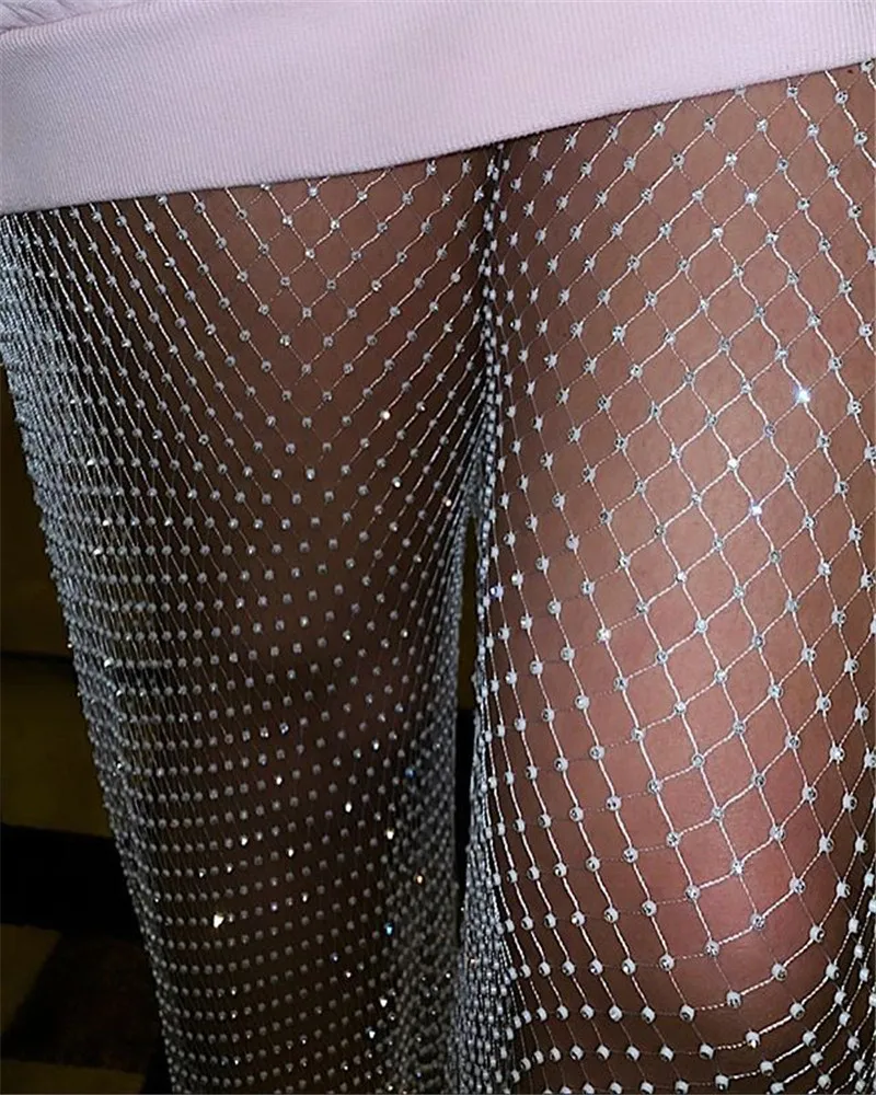 Sexy Bling diamonds Body chain summer bodysuit women Mesh Plaid body mujer Elasticity Hollow Sparkling Night club party jumpsuit
Sexy Bling diamonds Body chain summer bodysuit women Mesh Plaid body mujer Elasticity Hollow Sparkling Night club party jumpsuit
