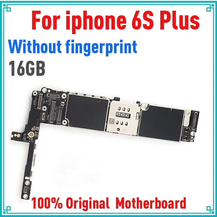 100% оригинальная разблокированная материнская плата для iphone 6s plus без Touch ID 16 ГБ Plus