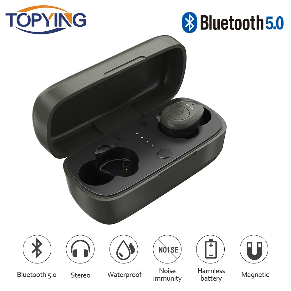 TY08 сенсорное управление TWS Bluetooth наушники V5.0 стерео музыка IPX7 глубокие