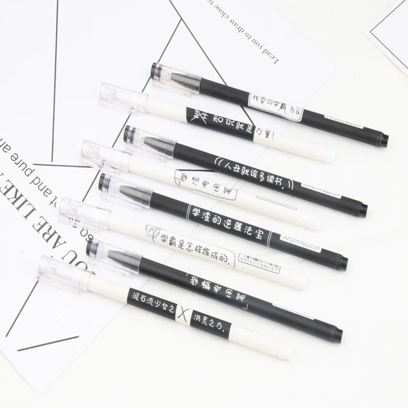 X4 creative dregs neutral pen personality cute font black 0.38mm can change core students for the test special Stationery
X4 creative dregs neutral pen personality cute font black 0.38mm can change core students for the test special Stationery