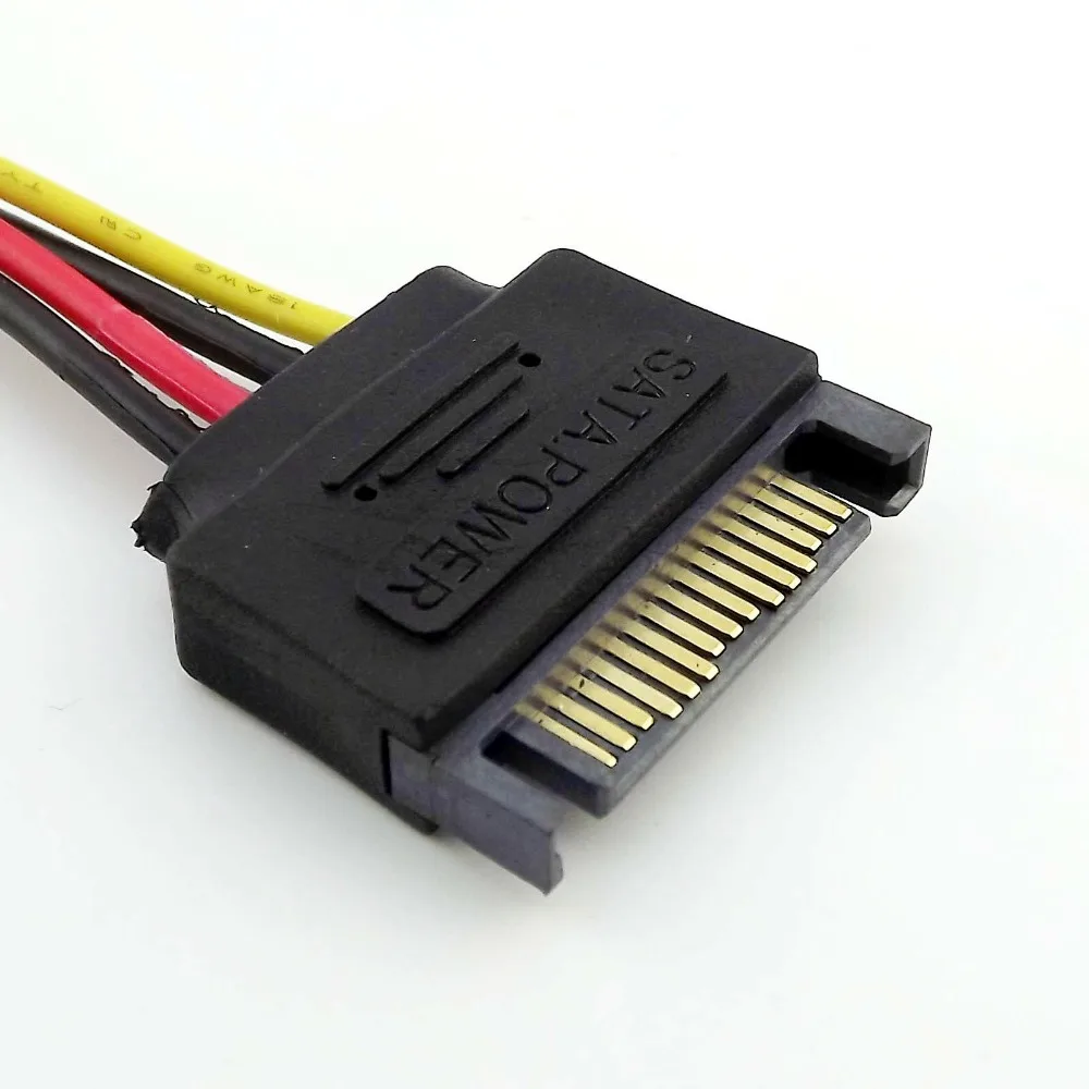 20x ATA SATA 15 Pin Male Serial To IDE Molex 4 PIN Female Power HDD Adapter Connector Cable for SATA HDD 15cm
20x ATA SATA 15 Pin Male Serial To IDE Molex 4 PIN Female Power HDD Adapter Connector Cable for SATA HDD 15cm