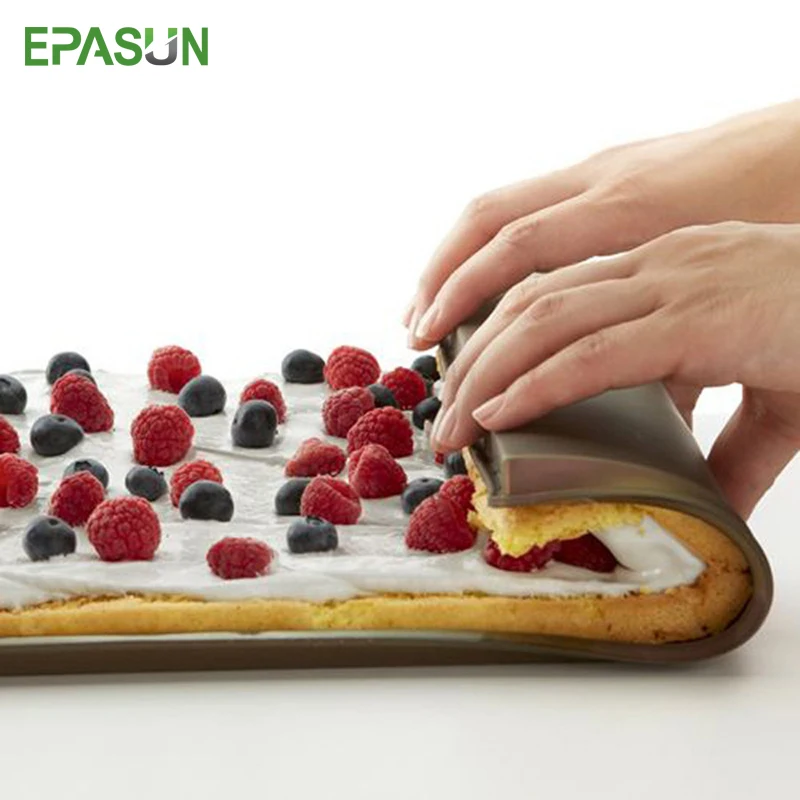 EPASUN Non-Stick Silicone Baking Mold Form Mat Insert Swiss Roll Oven Liner Sheet Rolling Dough Mat Pad Cake Bakeware Mould Tool
EPASUN Non-Stick Silicone Baking Mold Form Mat Insert Swiss Roll Oven Liner Sheet Rolling Dough Mat Pad Cake Bakeware Mould Tool