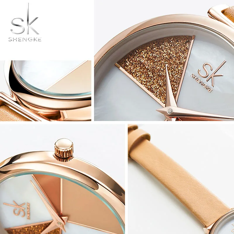 SK Luxury Leather Watches Women SHENGKE Creative Fashion Quartz Watches For Reloj Mujer 2021 Ladies Wrist Watch relogio feminino
SK Luxury Leather Watches Women SHENGKE Creative Fashion Quartz Watches For Reloj Mujer 2021 Ladies Wrist Watch relogio feminino