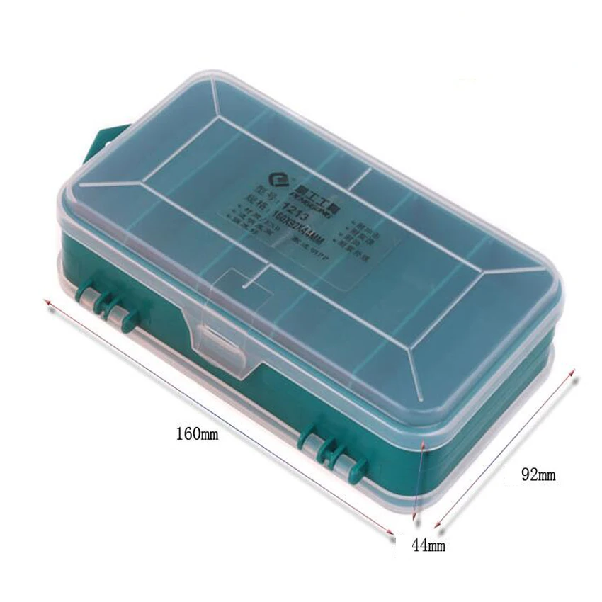 Многофункциональный двухсторонний пластиковый ящик для инструментов