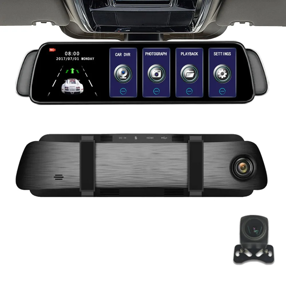 10 "сенсорный экран универсальный в комплекте автомобильный dvr Dash камера заднего вида зеркало 2 камеры s Передняя 1080 p и задняя камера 720 p
10 "сенсорный экран универсальный в комплекте автомобильный dvr Dash камера заднего вида зеркало 2 камеры s Передняя 1080 p и задняя камера 720 p