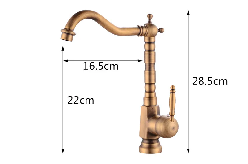 Kitchen faucet Copper cold and hot water tap Sink faucet Vegetable washing basin sink mixer 360 degree rotating Antique faucet
Kitchen faucet Copper cold and hot water tap Sink faucet Vegetable washing basin sink mixer 360 degree rotating Antique faucet