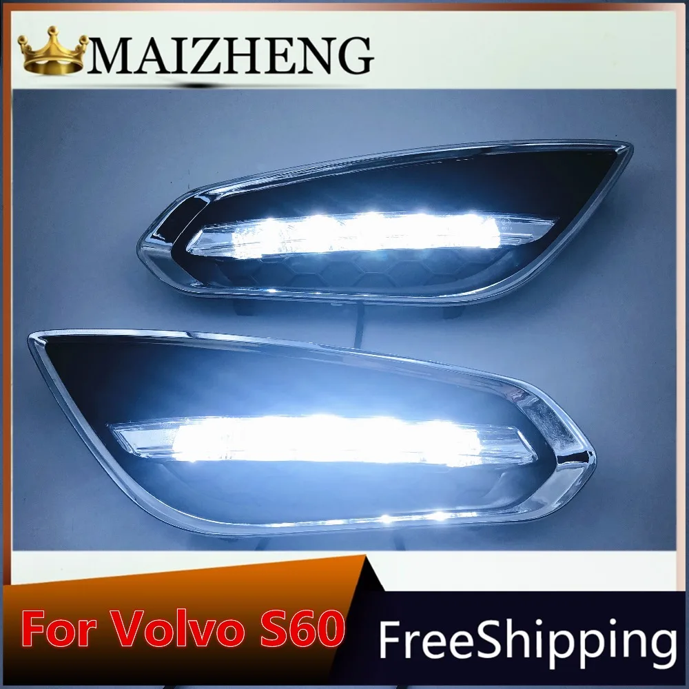 Waterproof 12v LED CAR DRL Daytime Running Lights fog lamp with dimming style Relay for VOLVO S60 2011 2012 2013 with siganls
Waterproof 12v LED CAR DRL Daytime Running Lights fog lamp with dimming style Relay for VOLVO S60 2011 2012 2013 with siganls