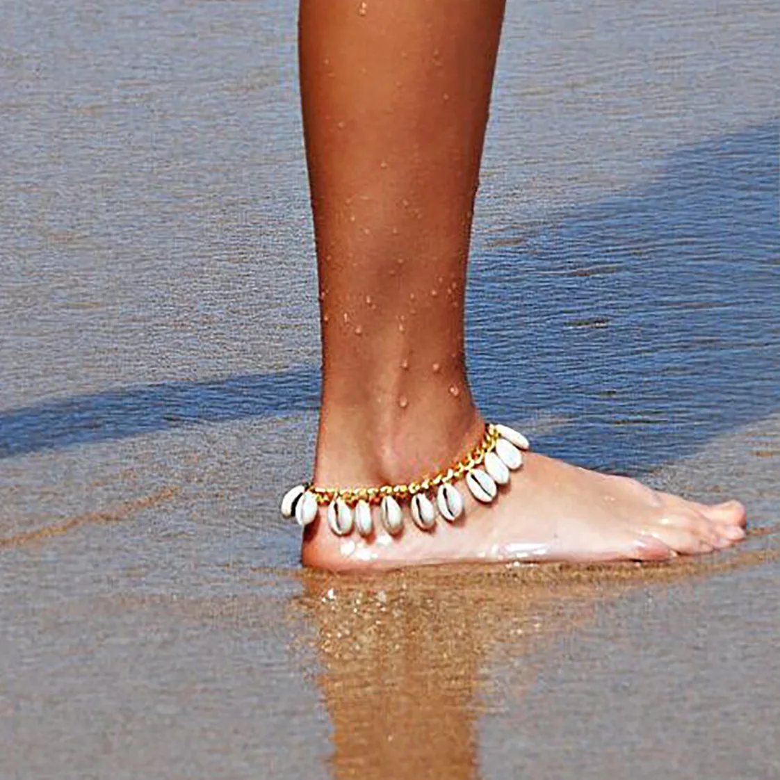 New Shell Pendant Foot Chain Anklets Bohemian Handmade Gold Silver Color Ankle Bracelets on Leg Women Accessories
New Shell Pendant Foot Chain Anklets Bohemian Handmade Gold Silver Color Ankle Bracelets on Leg Women Accessories