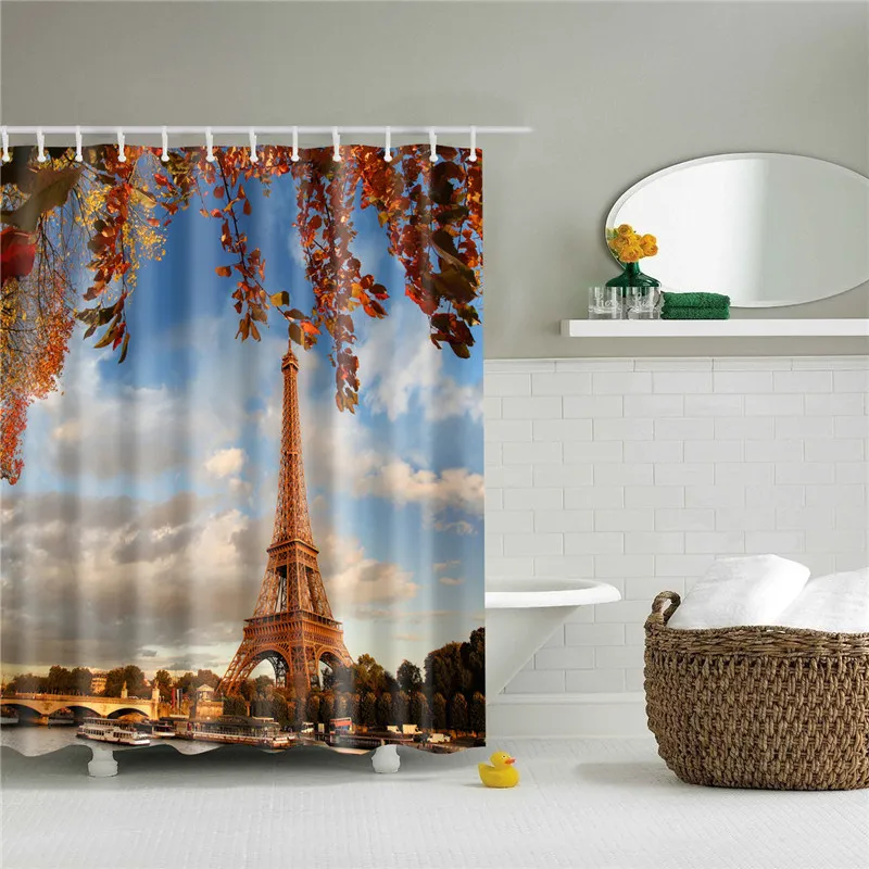 Modern Tower Printed Waterproof Shower Curtain Home Decor Bath Curtain with 12pcs hooks Bathroom Dry Wet Depart Polyester Screen
Modern Tower Printed Waterproof Shower Curtain Home Decor Bath Curtain with 12pcs hooks Bathroom Dry Wet Depart Polyester Screen