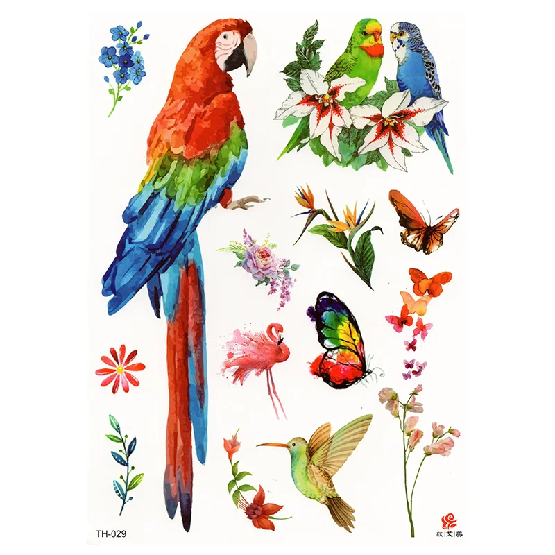 New Design Parrot Fake Tattoo for Adult Original Waterproof Temporary Arm Tatoo Stickers Body Art Bird Tattoos
New Design Parrot Fake Tattoo for Adult Original Waterproof Temporary Arm Tatoo Stickers Body Art Bird Tattoos