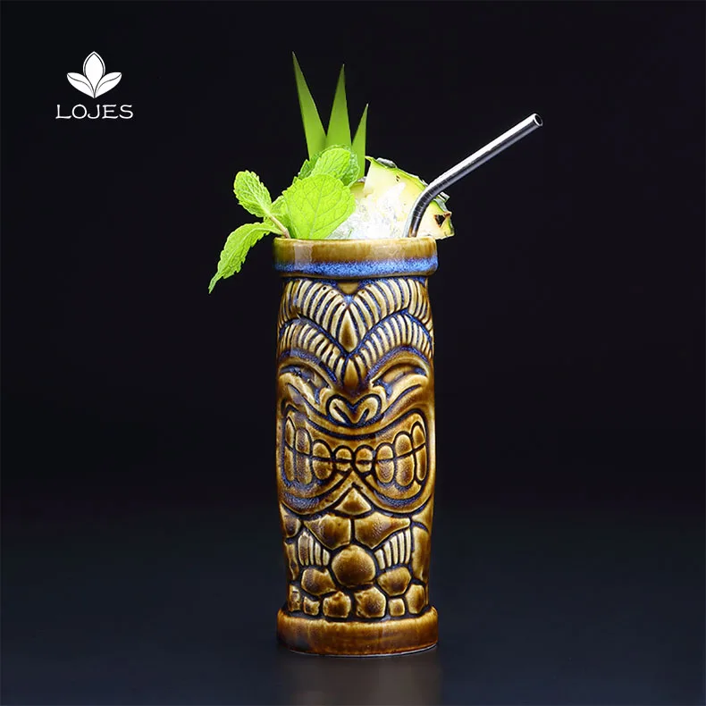 390ml Hawaii Tiki Mugs Cocktail Cup Beer Beverage Mug Wine Mug Ceramic Easter Islander Tiki Mug Bar Tools
390ml Hawaii Tiki Mugs Cocktail Cup Beer Beverage Mug Wine Mug Ceramic Easter Islander Tiki Mug Bar Tools