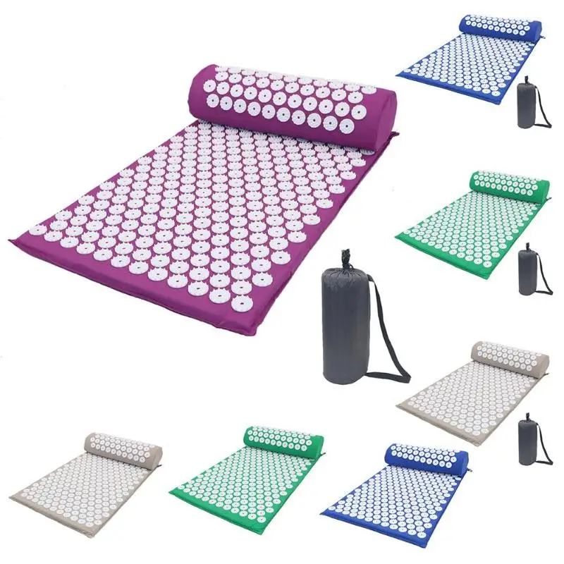 New type Yoga Mat Pillow Massager Cushion Massage Yoga Mat Acupressure Relieve Stress Back Body Pain Spike Acupuncture Massage
New type Yoga Mat Pillow Massager Cushion Massage Yoga Mat Acupressure Relieve Stress Back Body Pain Spike Acupuncture Massage