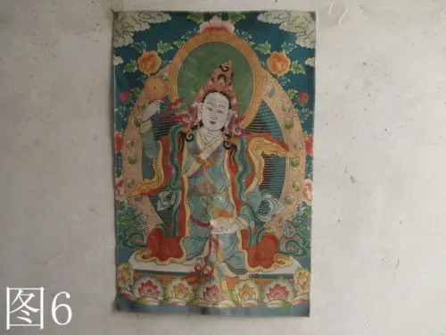 

Exquisite Tibetan silk embroidery guanyin bodhisattva thangka